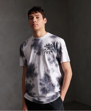 Superdry Tonal Tiedye Férfi Pólók Fekete | PMBTC7516